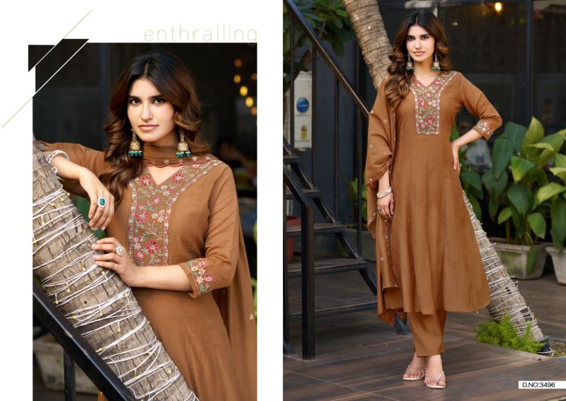 Ladies Flavour 3495 And 3497 Kurti With Bottom Dupatta